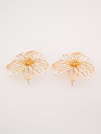 Abstract Flower Earrings