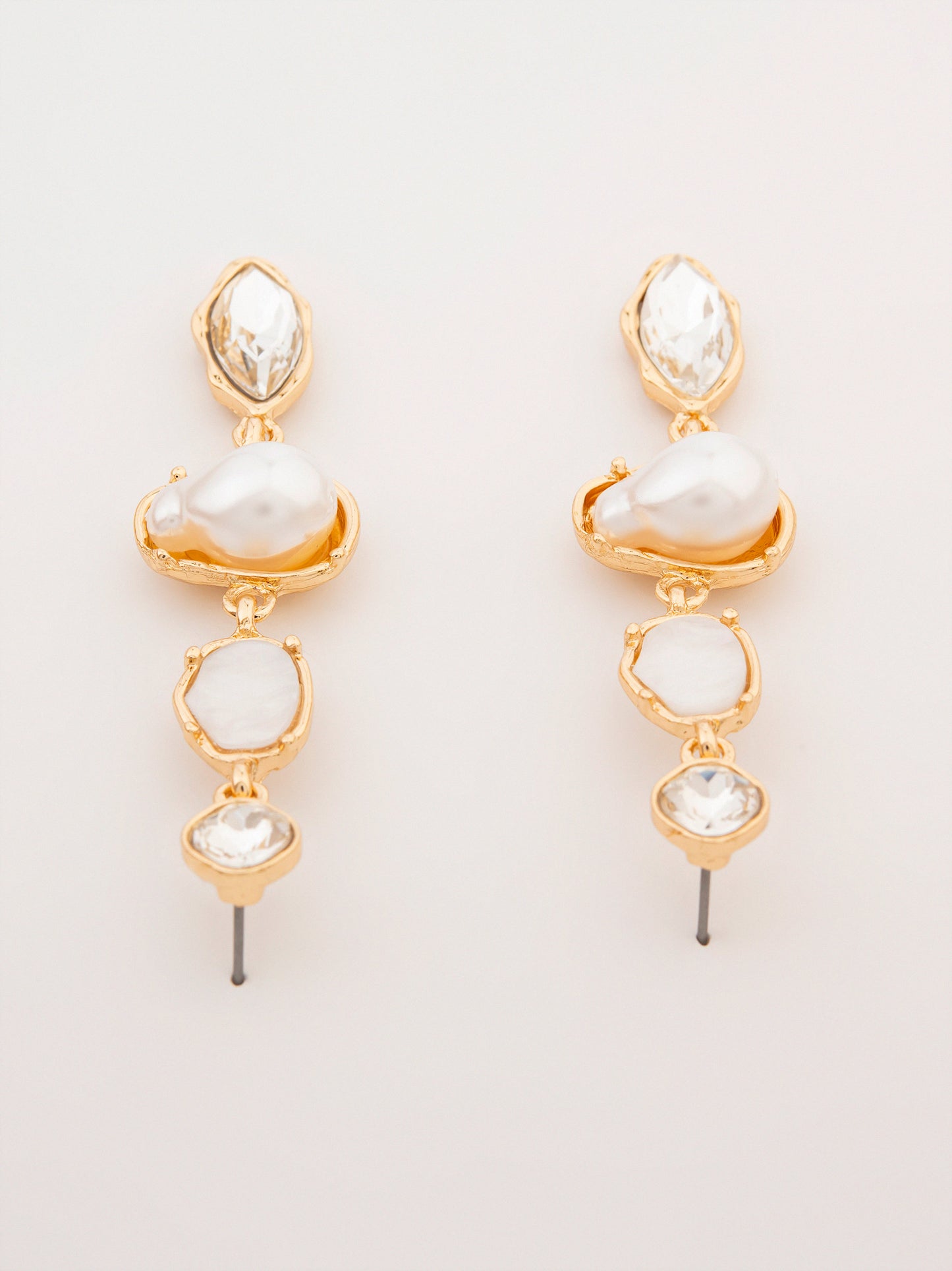 Pearl Rhinestone Drops