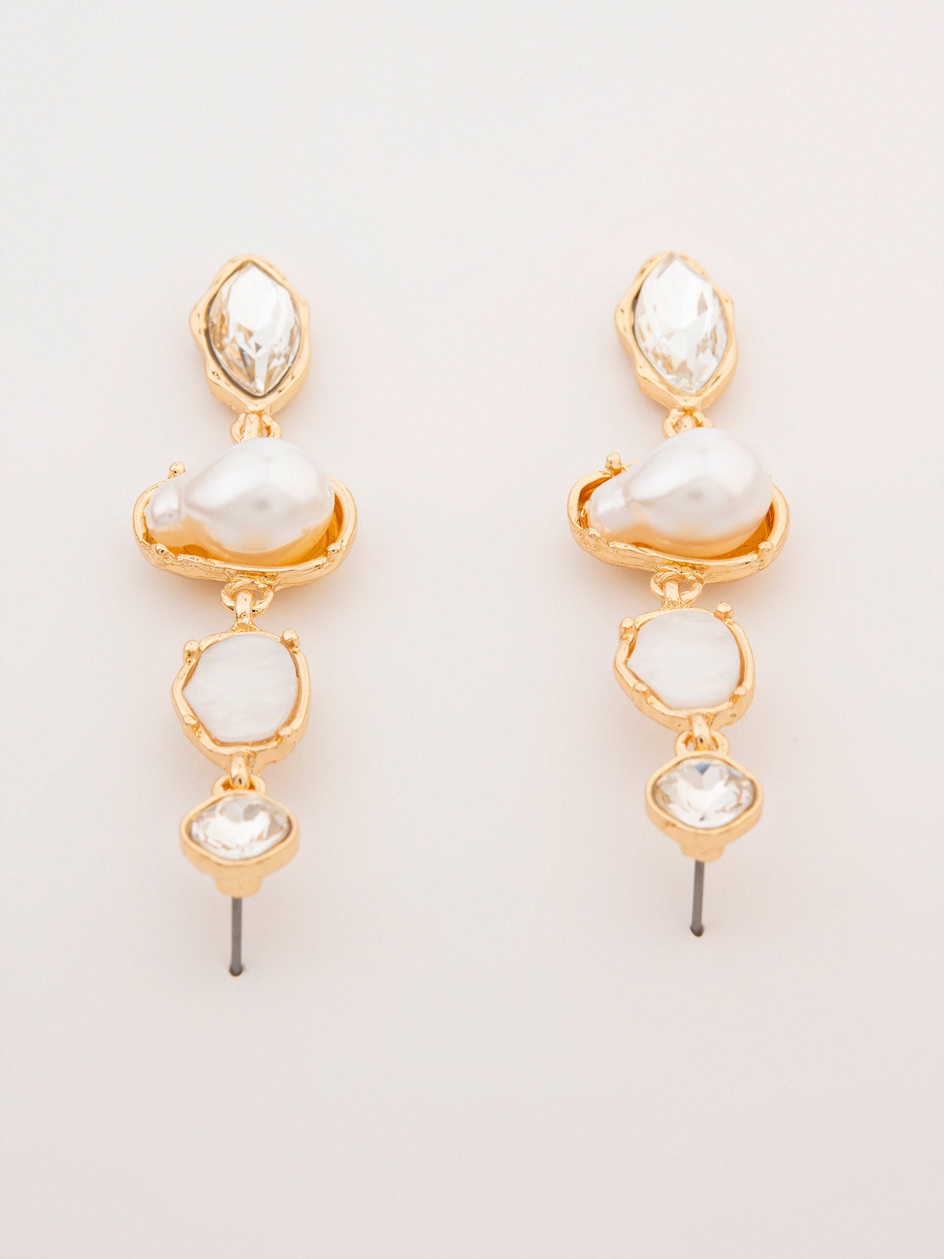 Pearl Rhinestone Drops