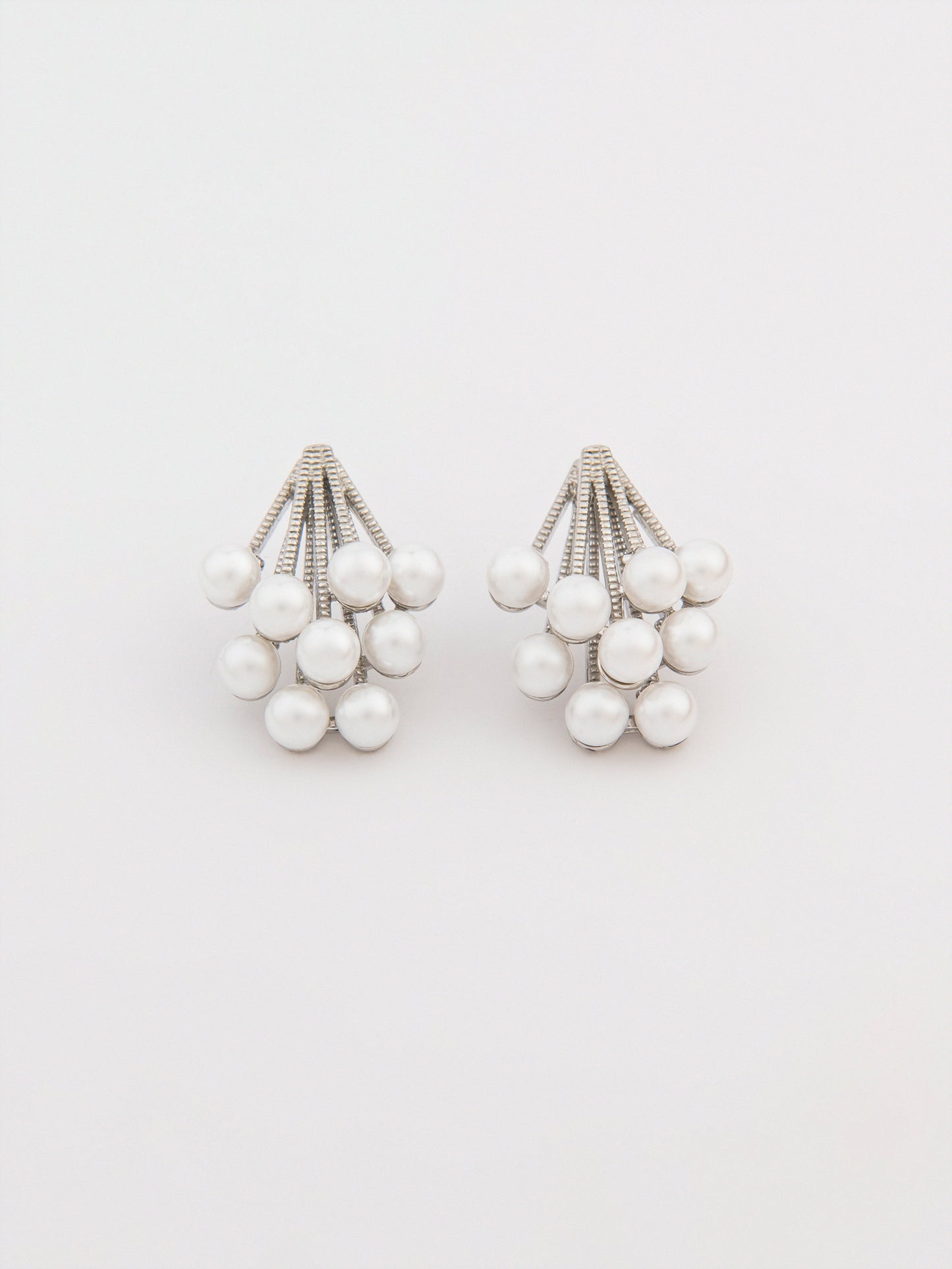 Pearl Cluster Earrings