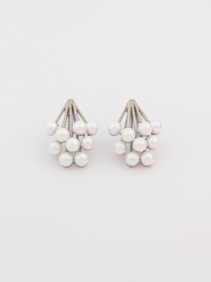 Pearl Cluster Earrings
