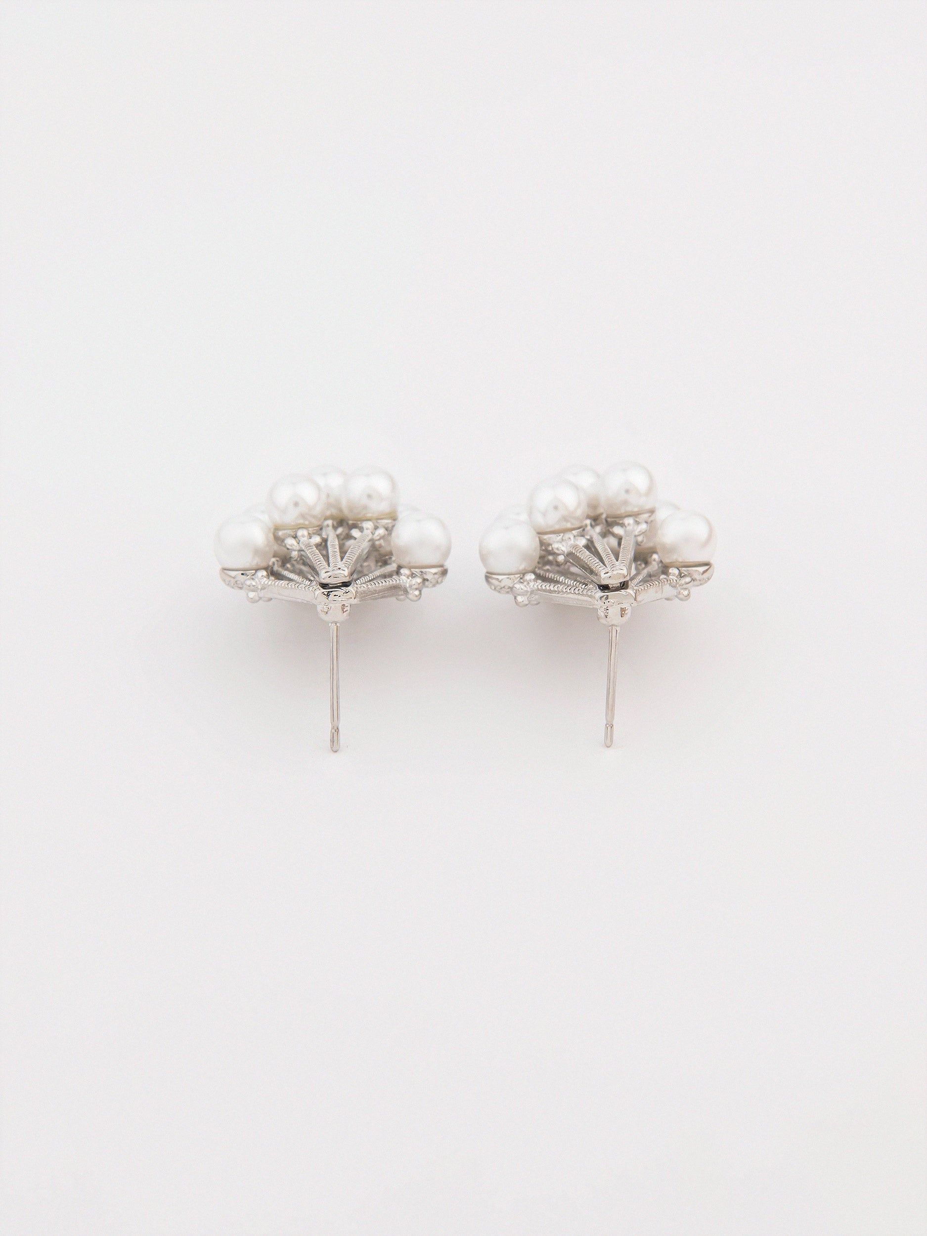 Pearl Cluster Earrings