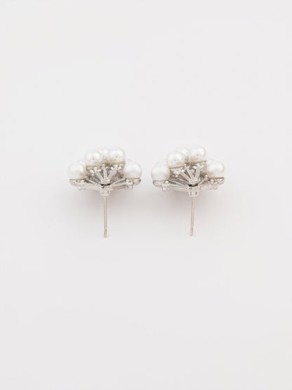 Pearl Cluster Earrings