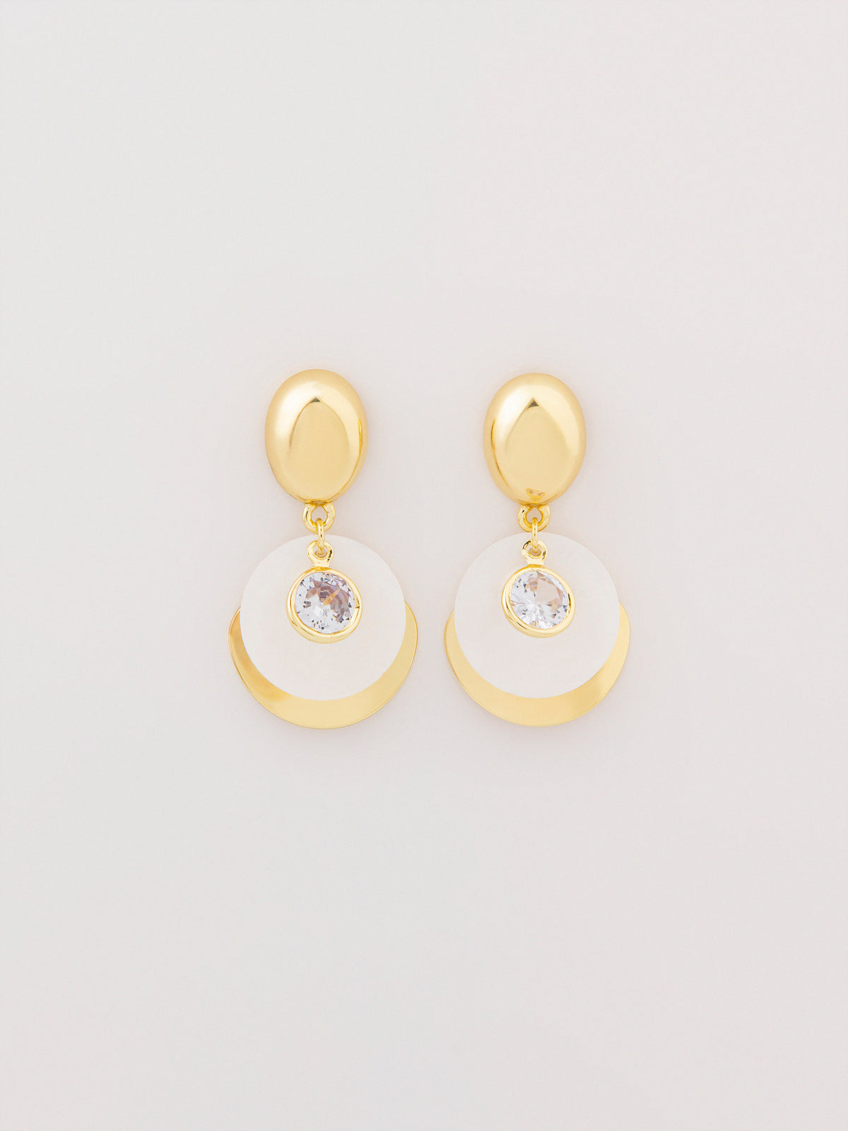 Oval Drop Earrings