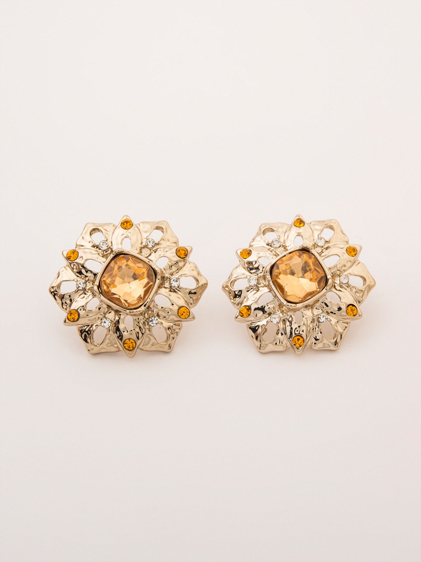Amber Studs