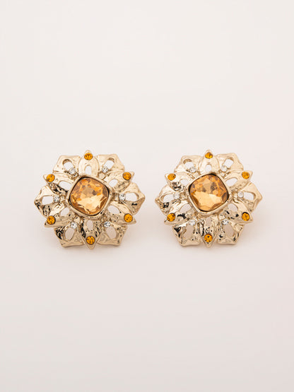 Amber Studs