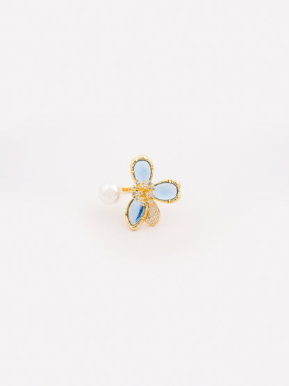 Floral Pearl Ring