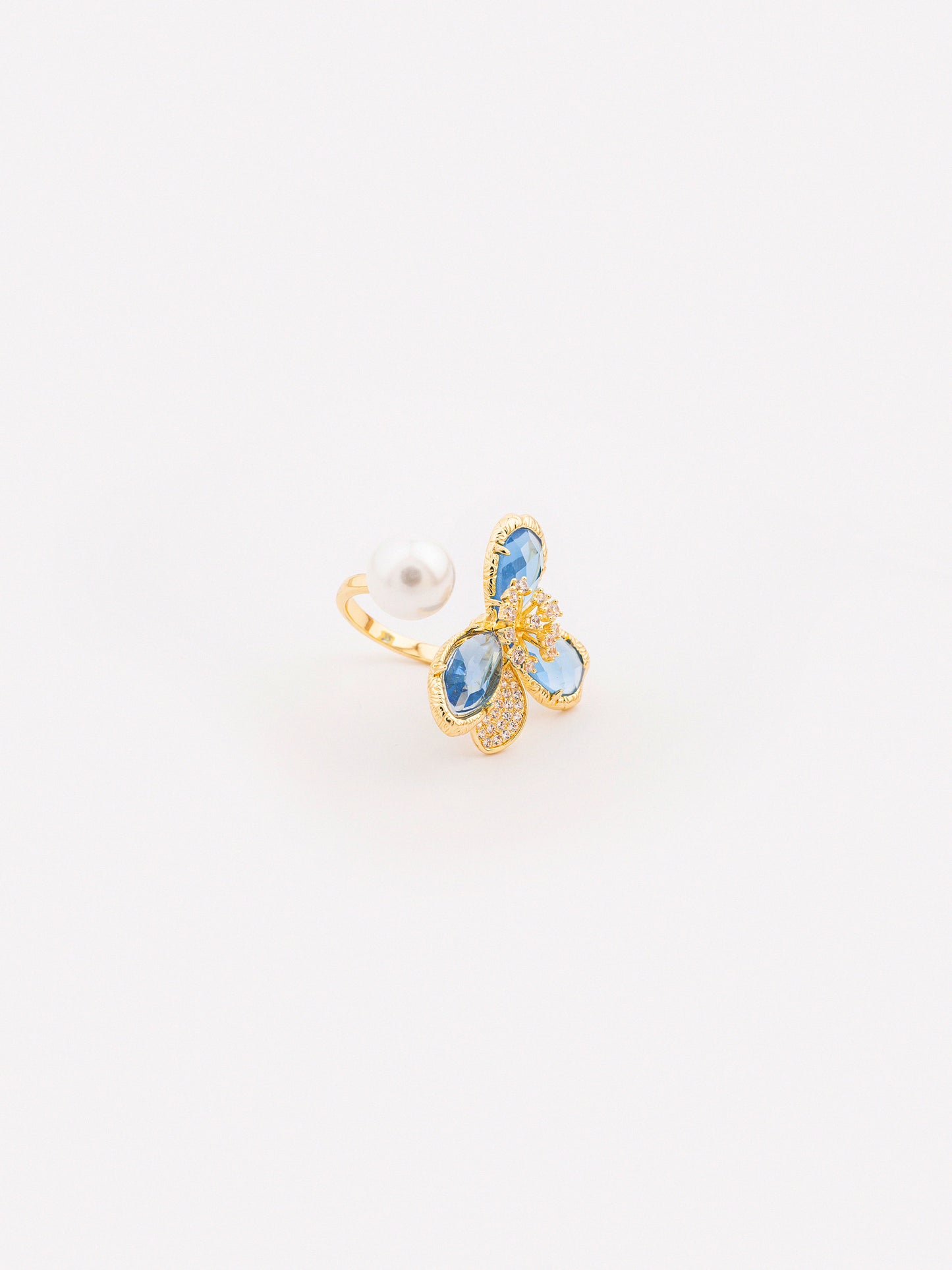 Floral Pearl Ring