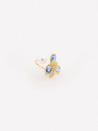 Floral Pearl Ring