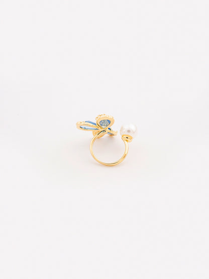 Floral Pearl Ring