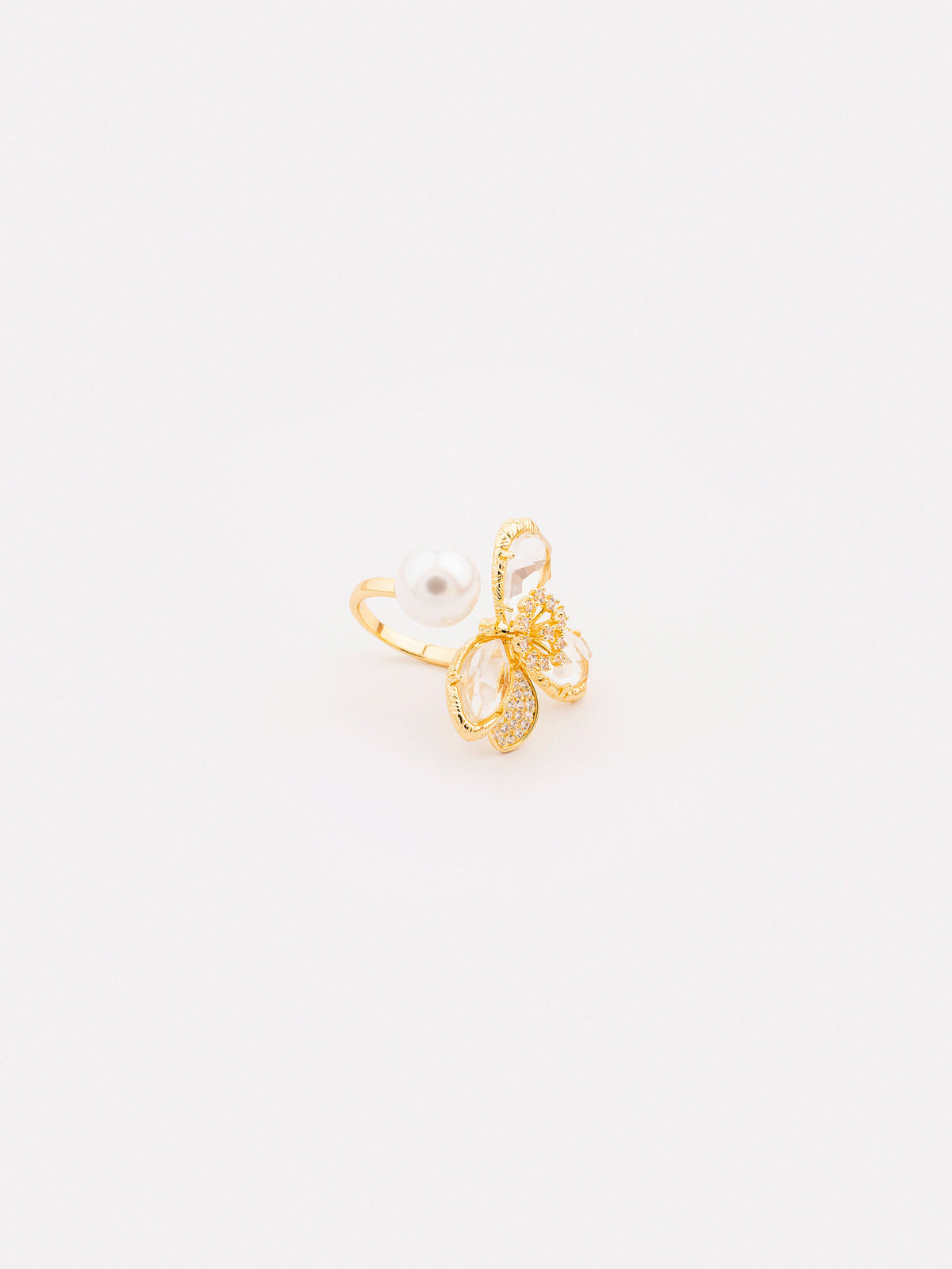 Floral Pearl Ring