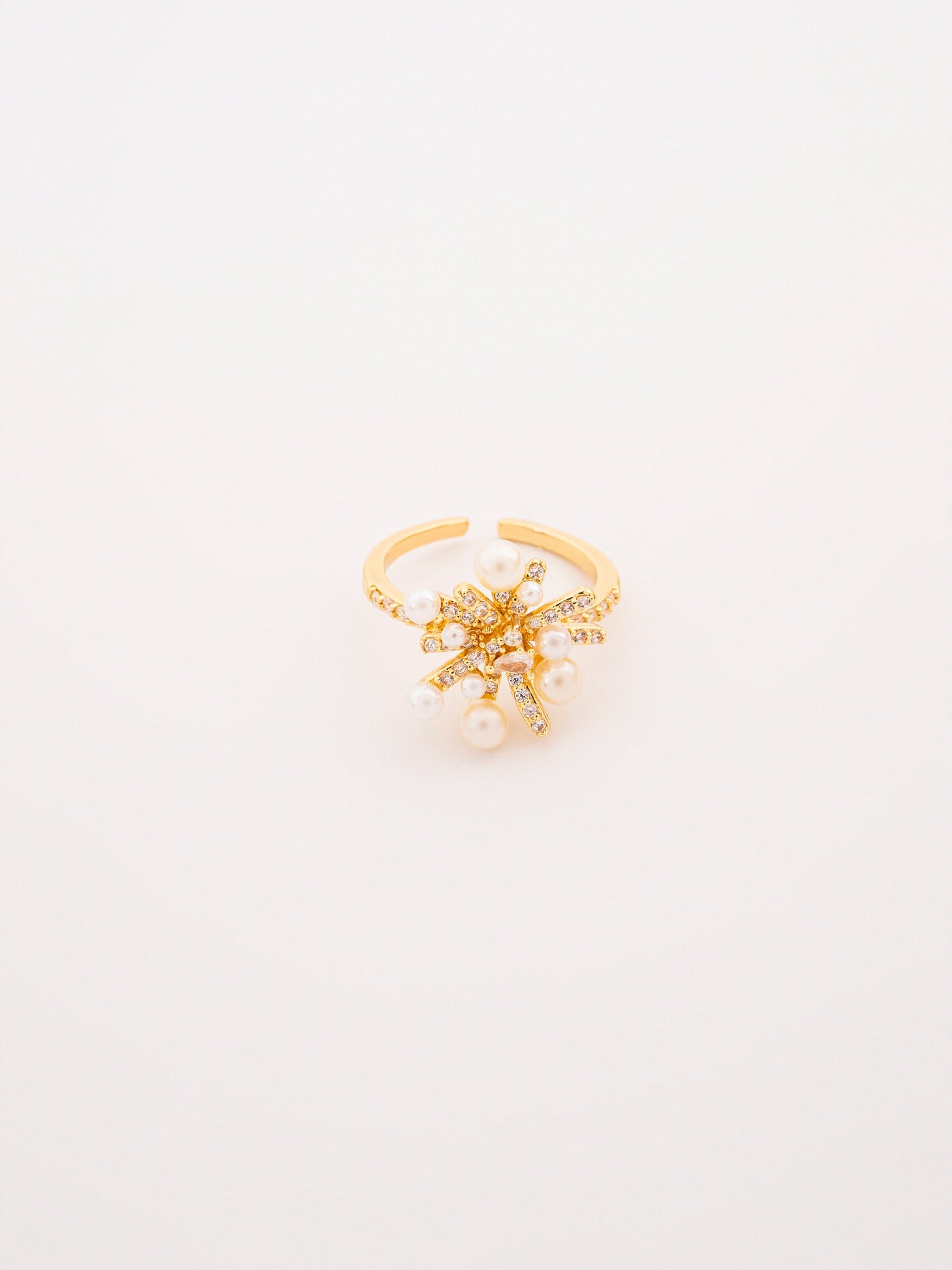Pearl Crystal Ring