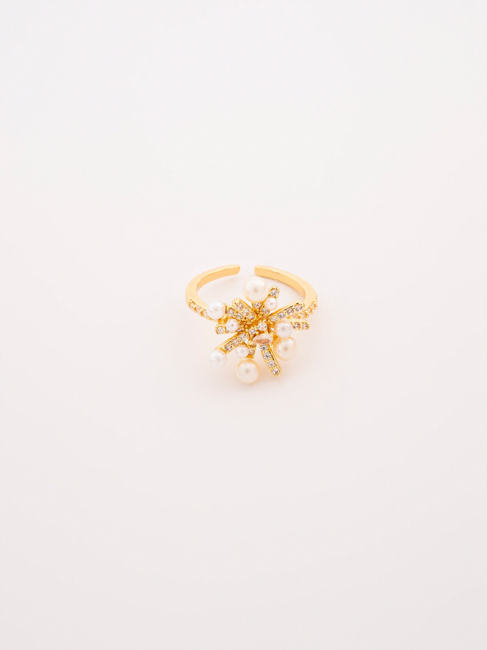 Pearl Crystal Ring