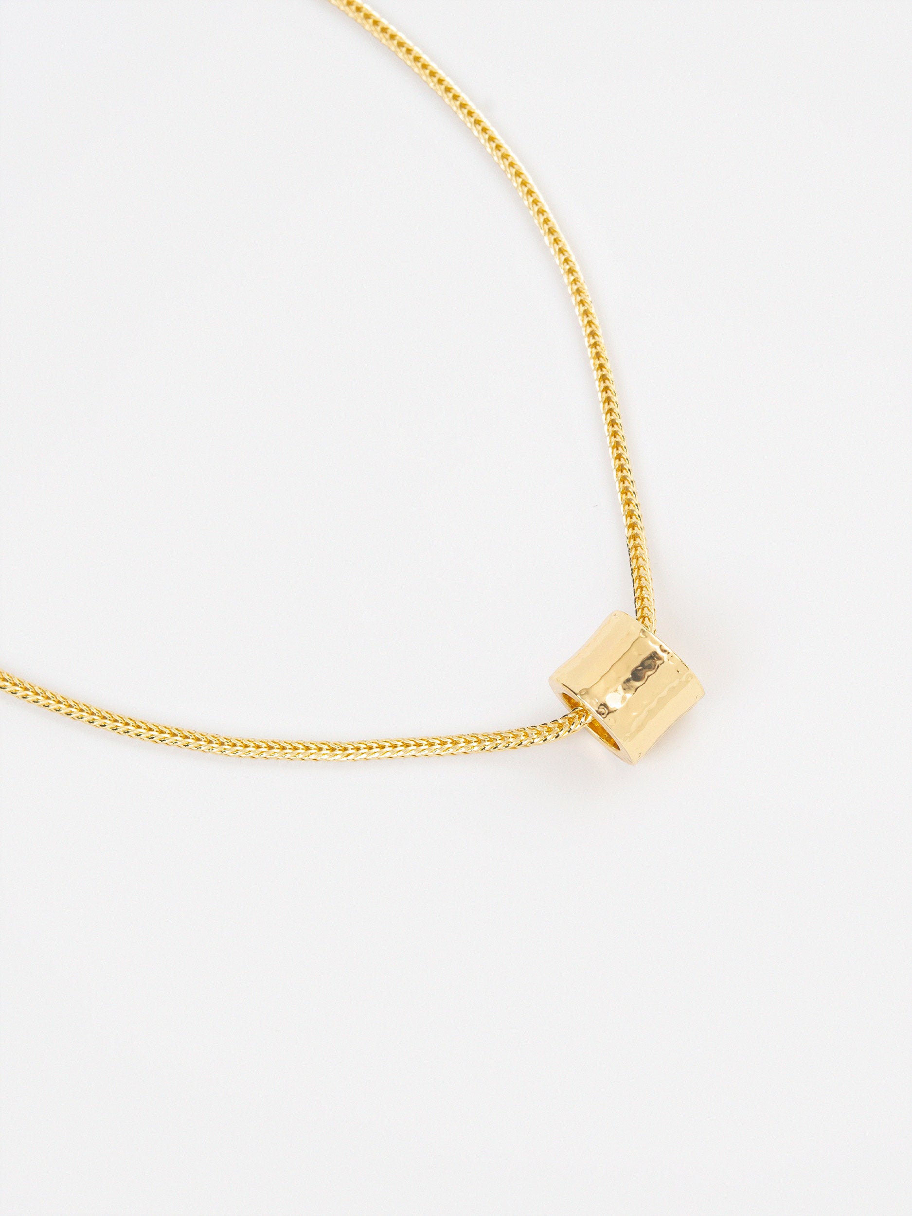 Hammered Bead Necklace