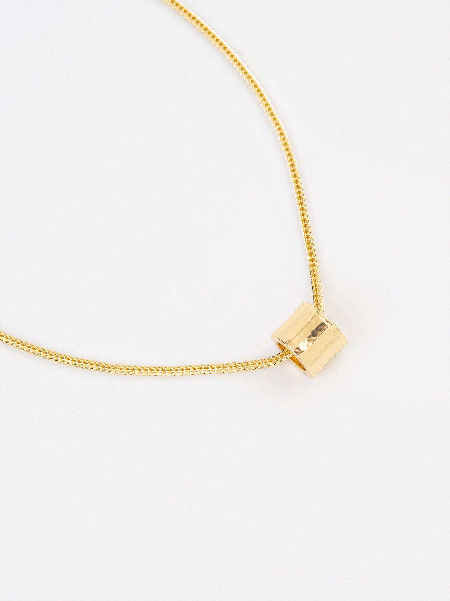 Hammered Bead Necklace