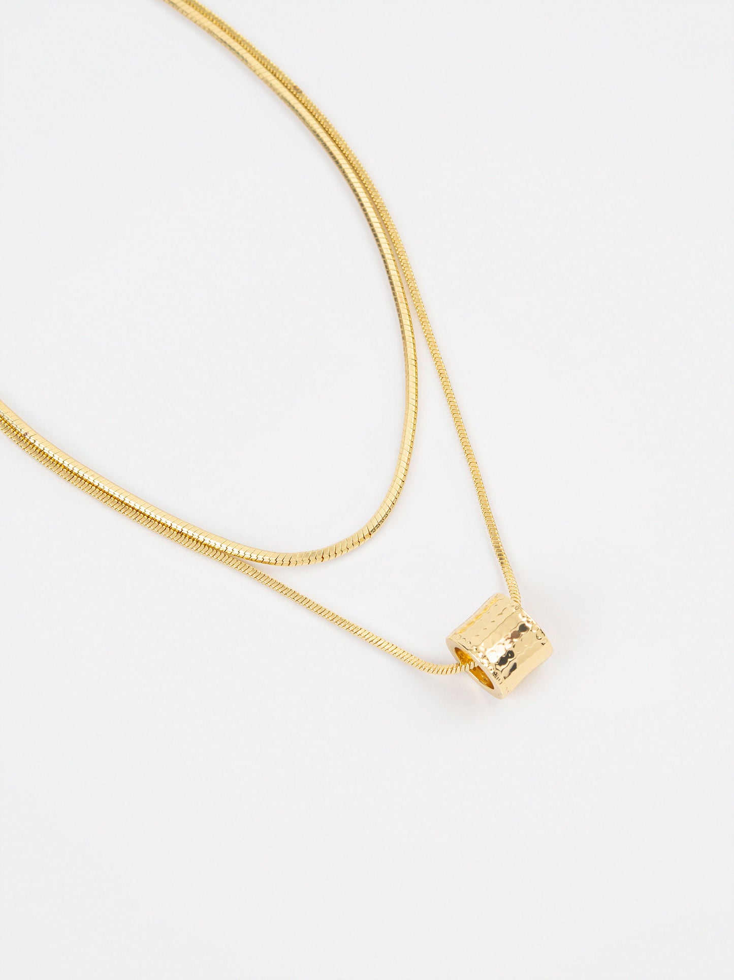 Barrel Pendant Necklace