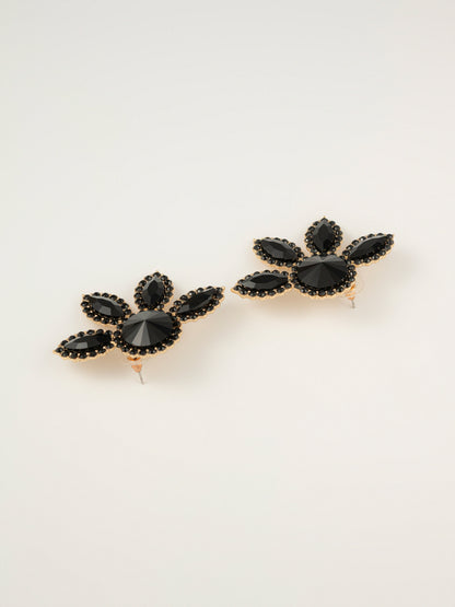 Floral Crystal Earrings