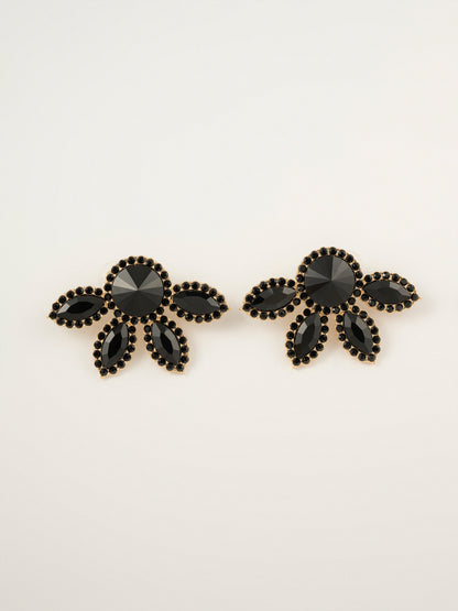 Floral Crystal Earrings