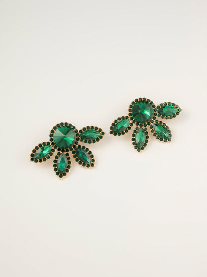 Floral Crystal Earrings
