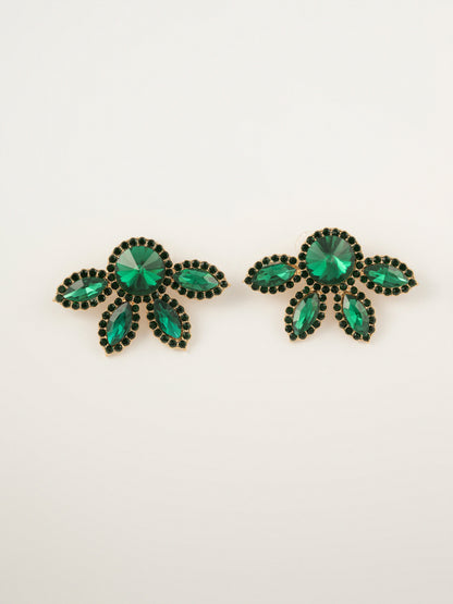 Floral Crystal Earrings