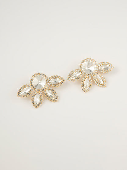 Floral Crystal Earrings