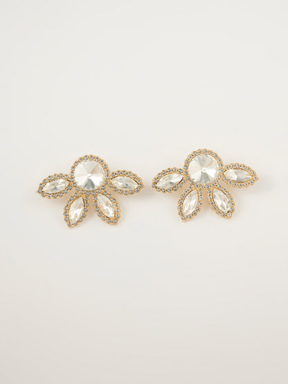 Floral Crystal Earrings