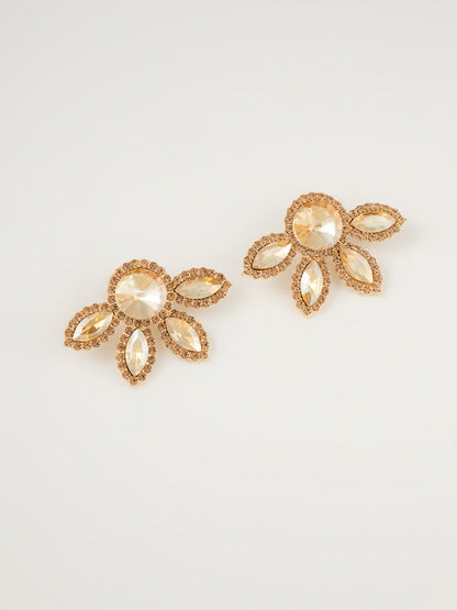 Floral Crystal Earrings