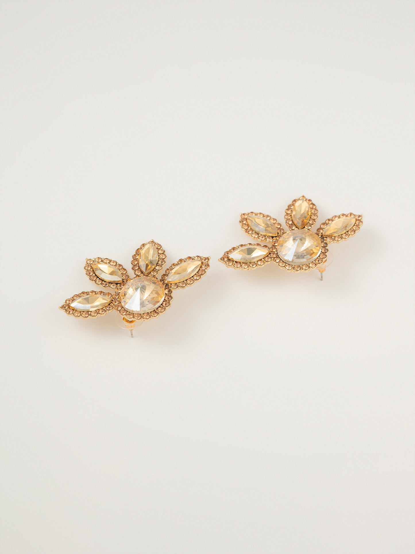 Floral Crystal Earrings
