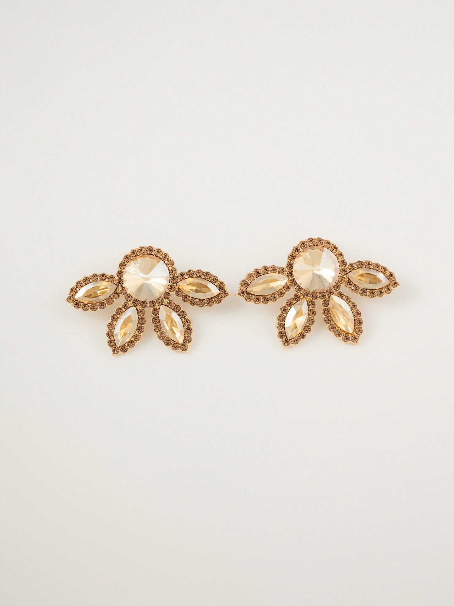 Floral Crystal Earrings