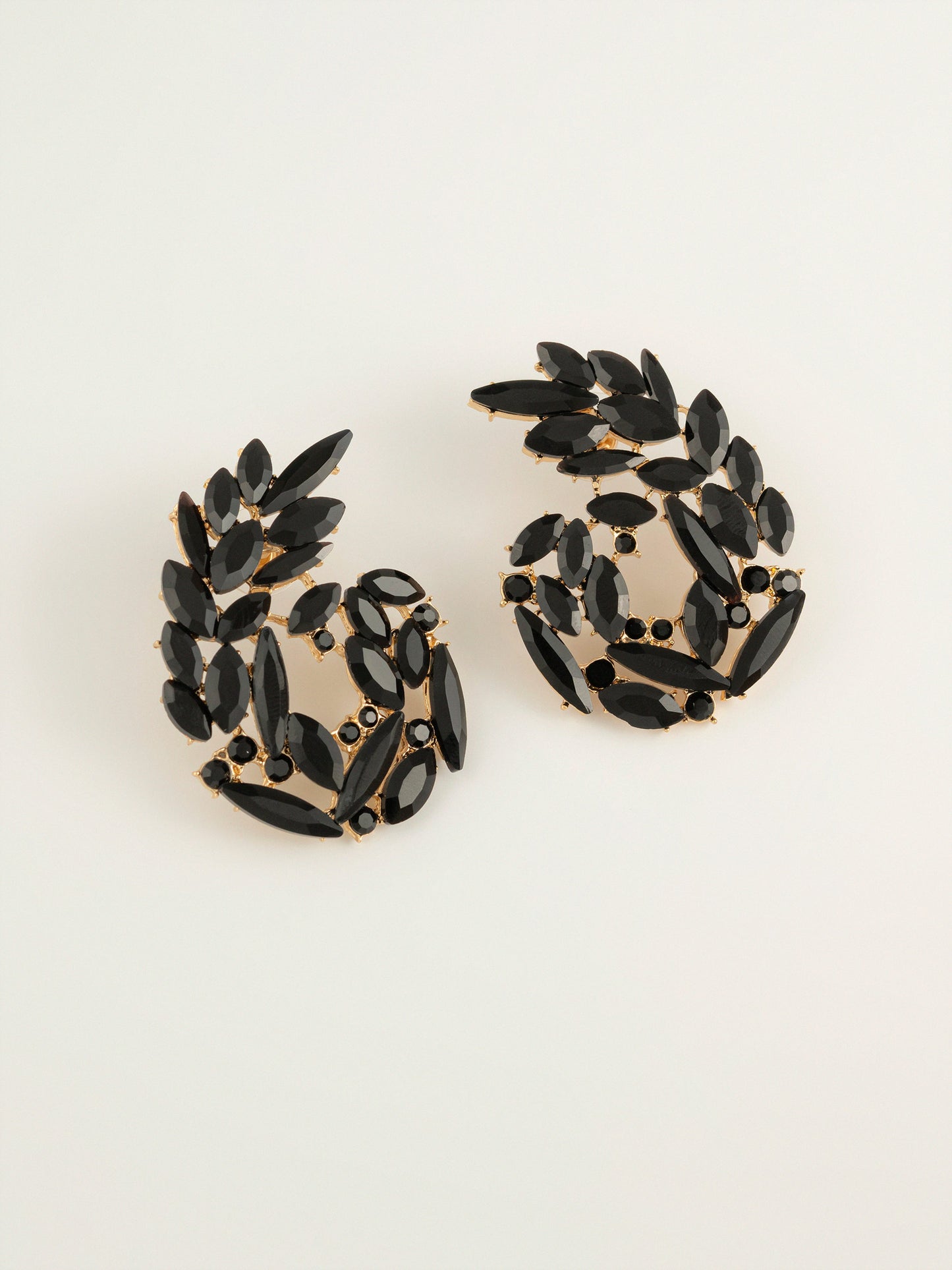 Curve Crystal Earrings