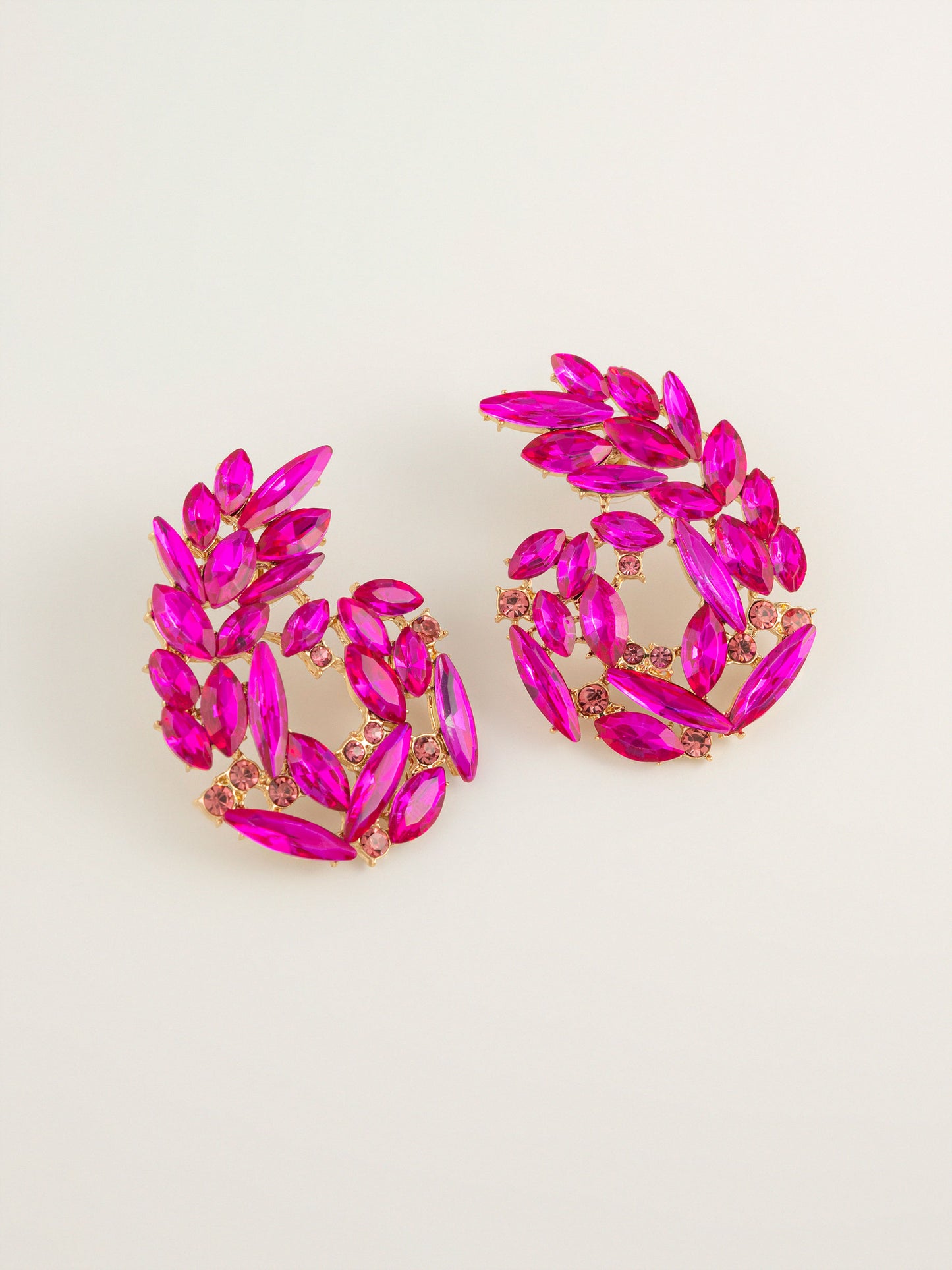 Curve Crystal Earrings