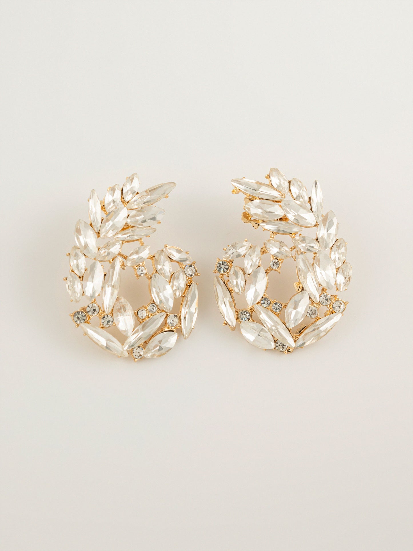 Curve Crystal Earrings