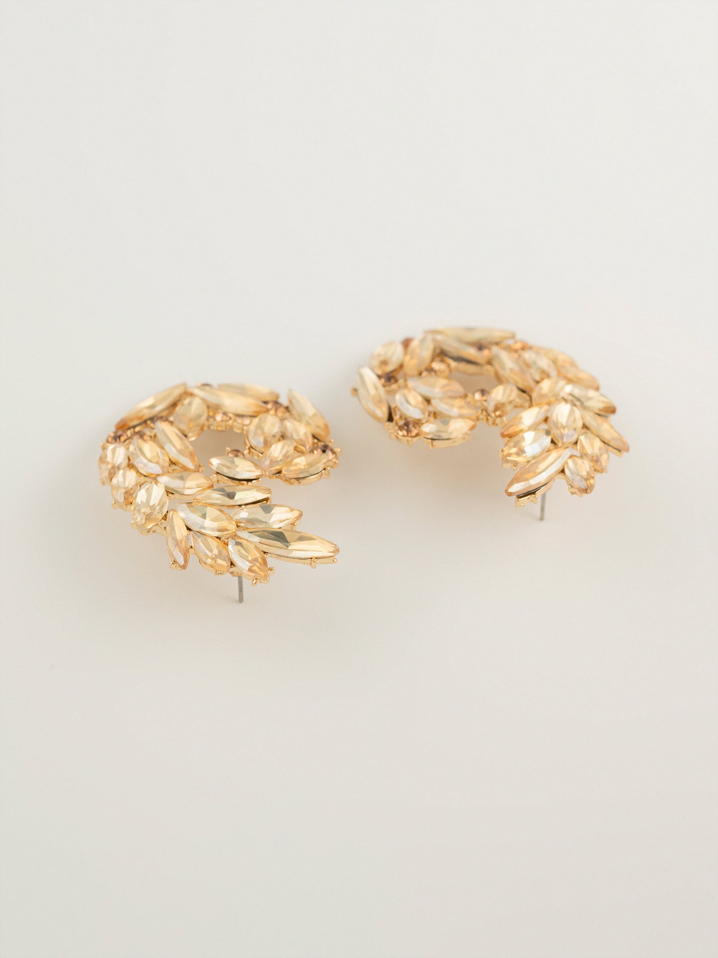 Curve Crystal Earrings