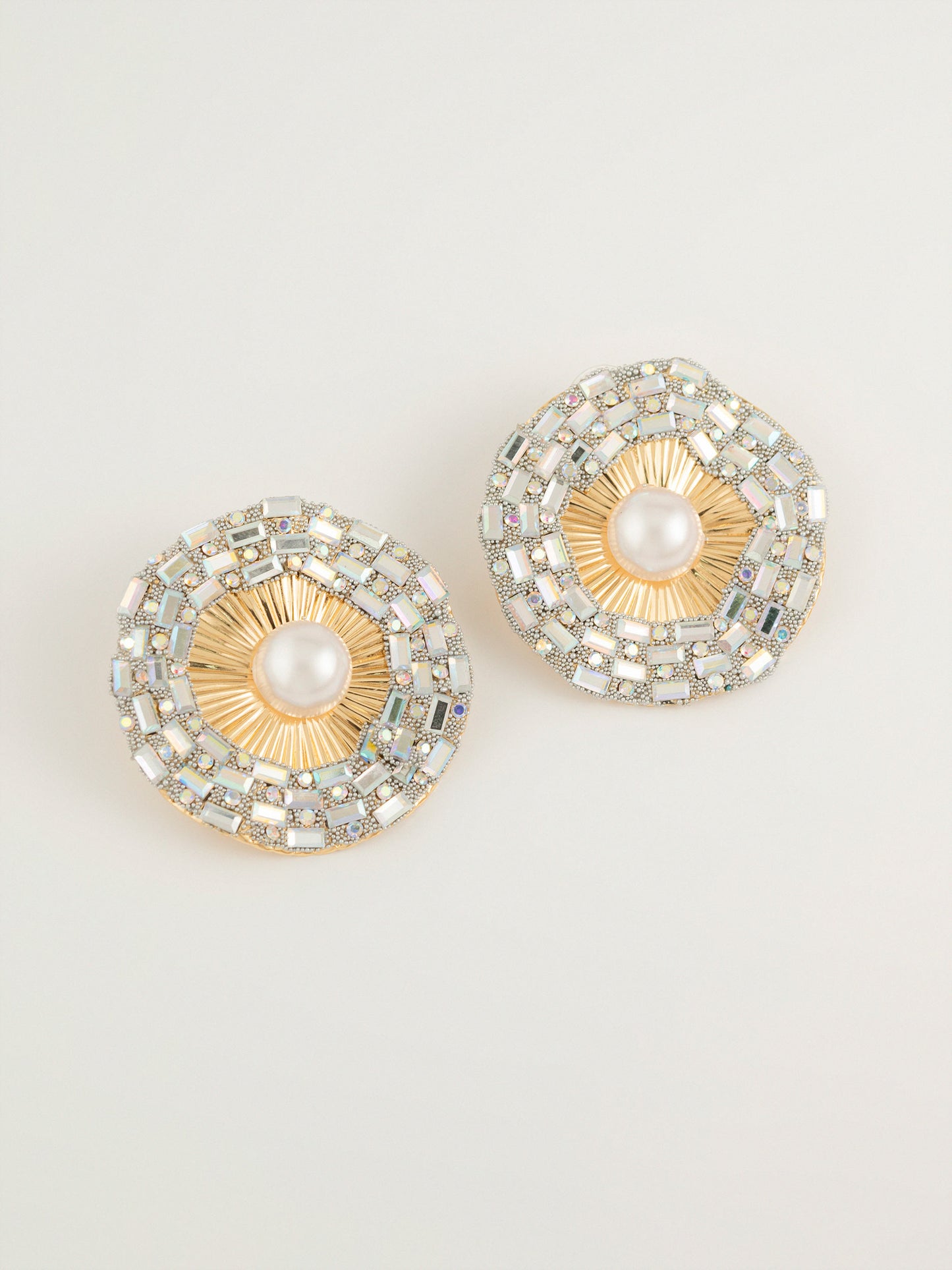 Pearl Halo Earrings