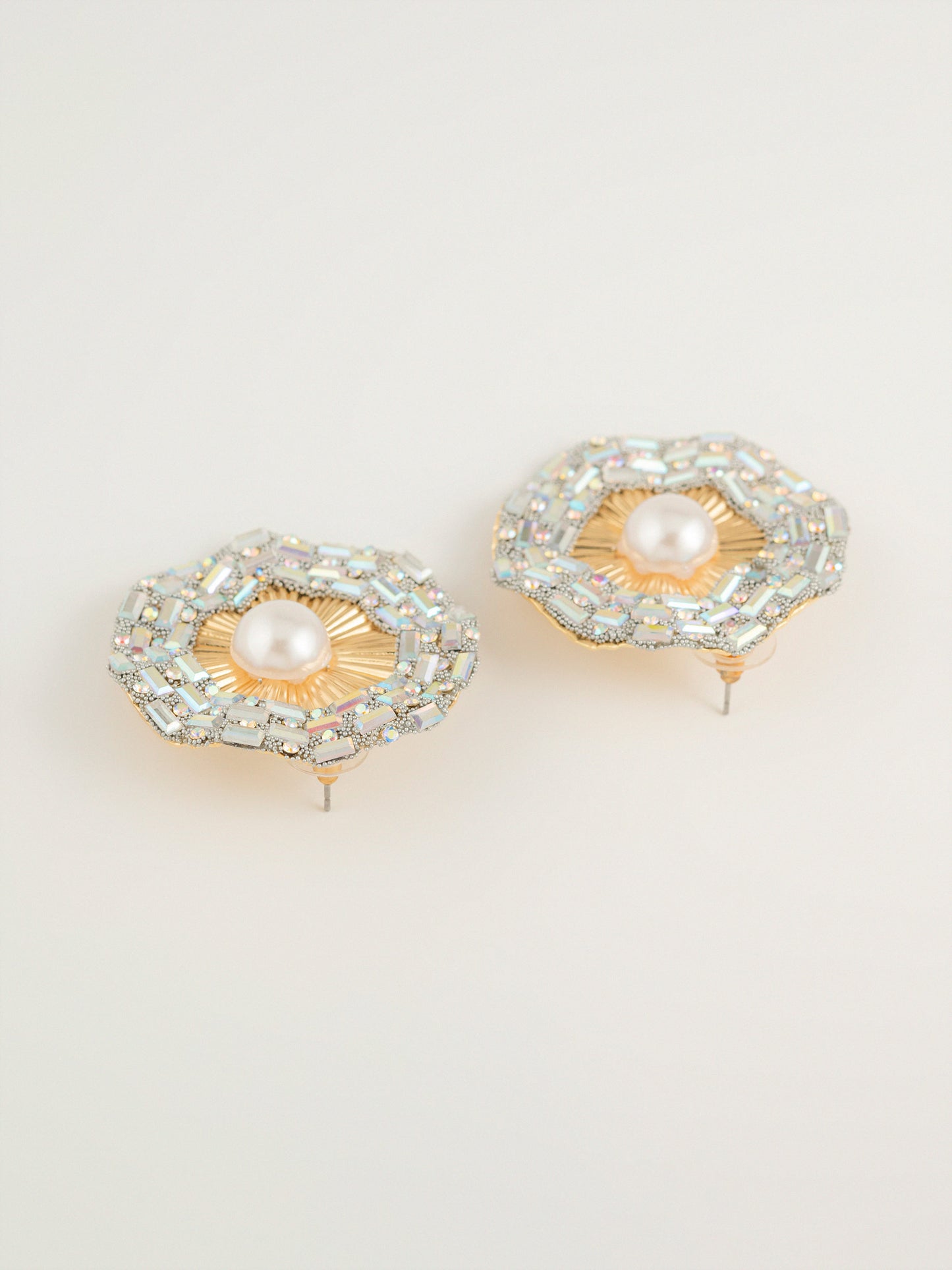 Pearl Halo Earrings