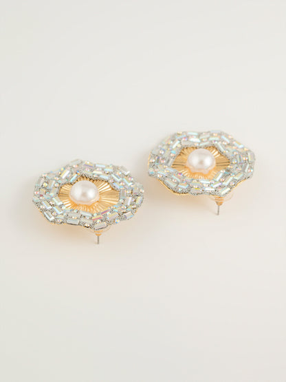Pearl Halo Earrings