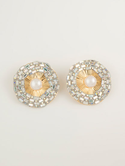 Pearl Halo Earrings