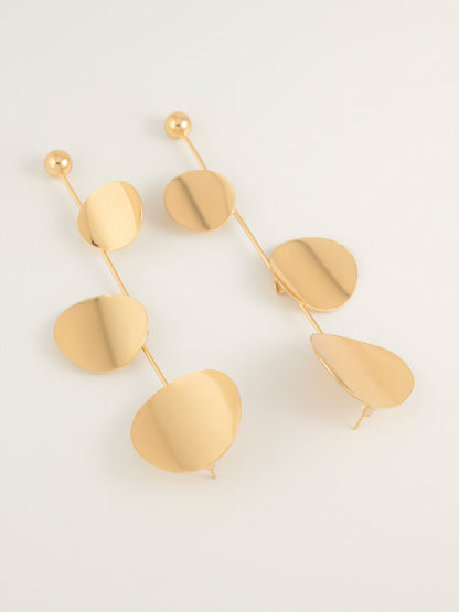 Disc Drop Earrings