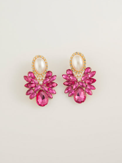 Pearl Crystal Earrings