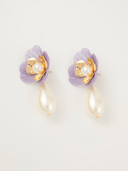 Floral Pearl Earrings