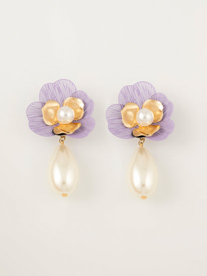 Floral Pearl Earrings