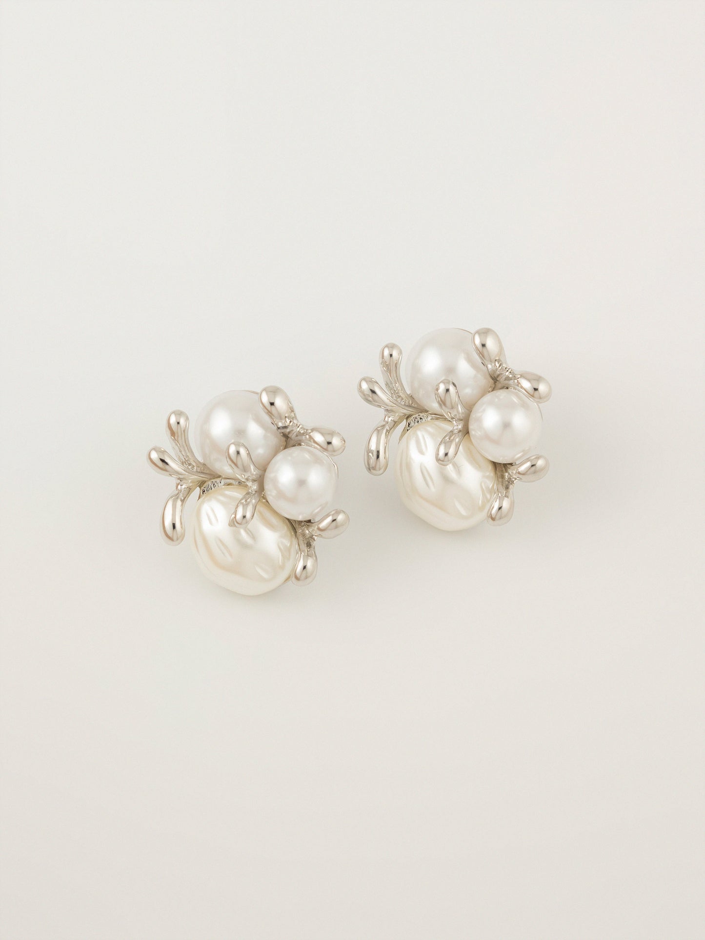 Pearl Cluster Earrings