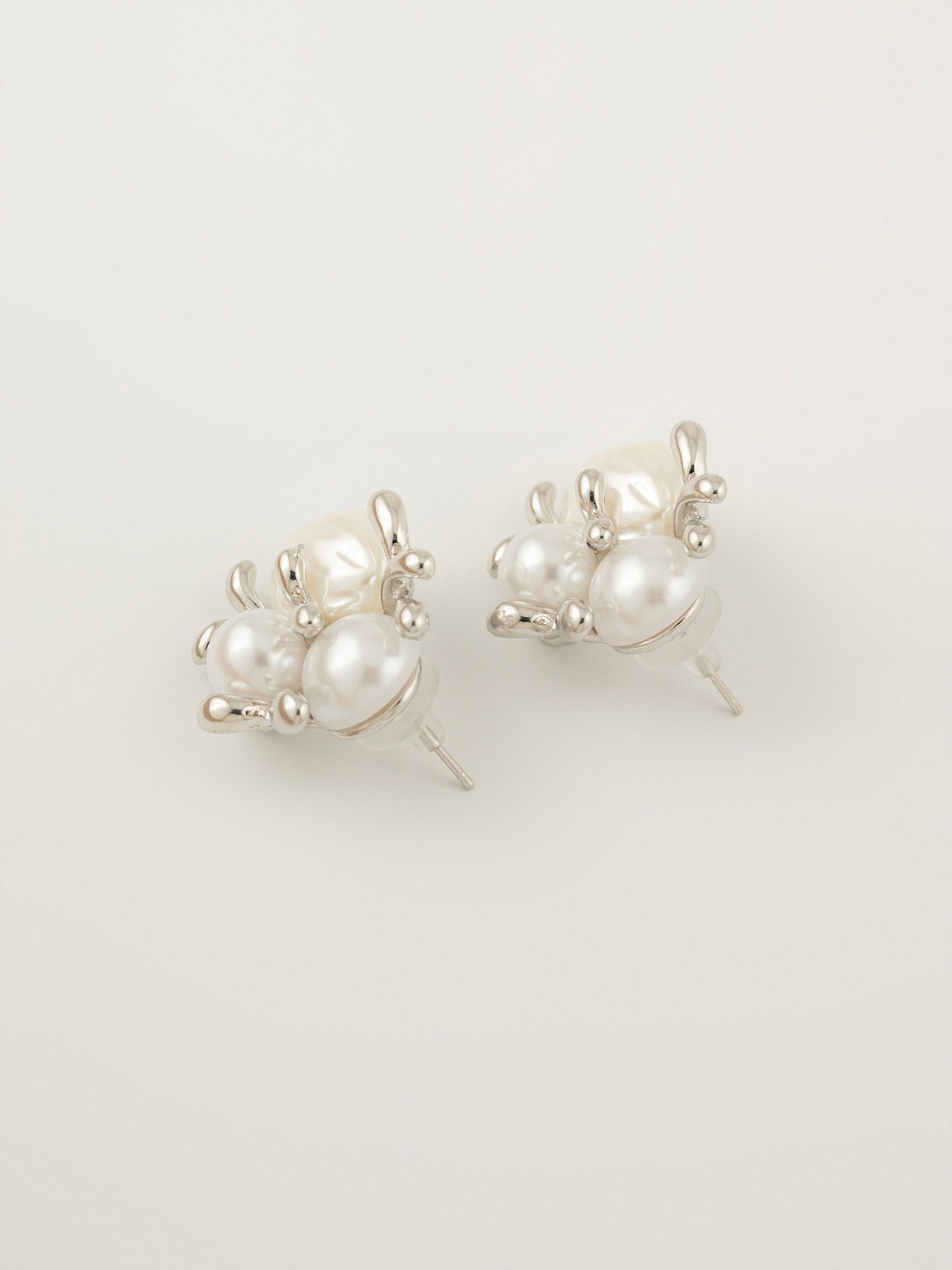 Pearl Cluster Earrings