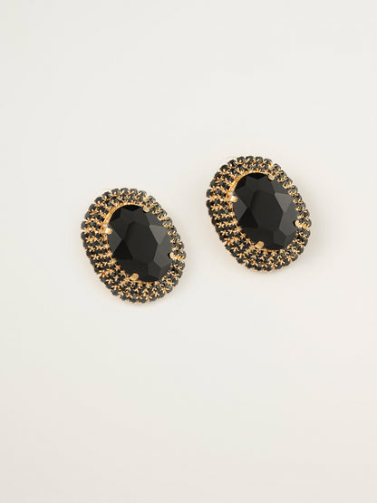 Stone Stud Earrings