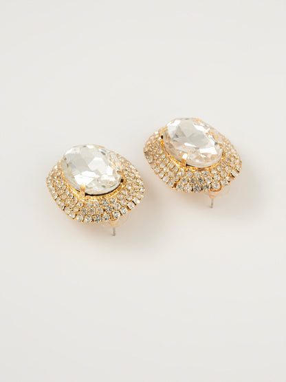 Stone Stud Earrings