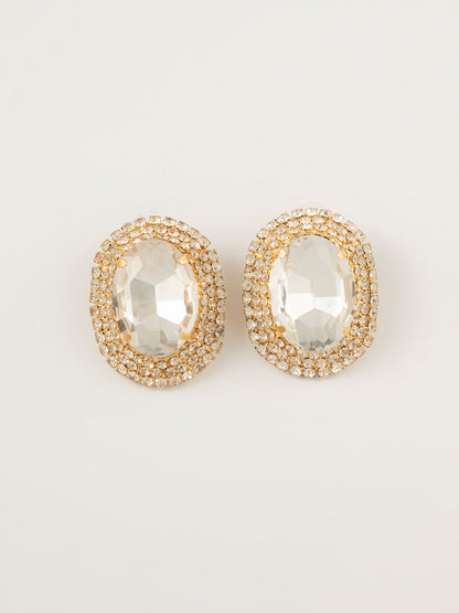 Stone Stud Earrings