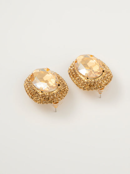 Stone Stud Earrings