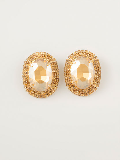 Stone Stud Earrings