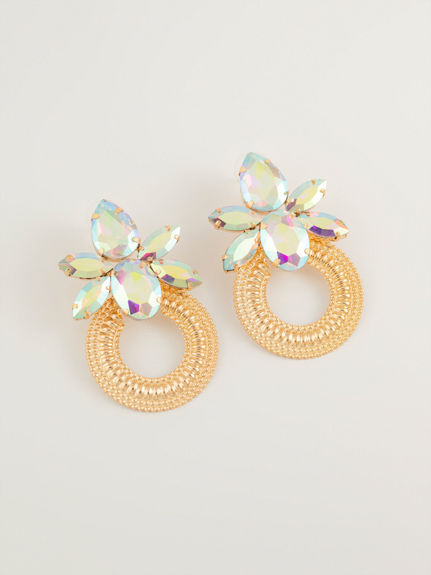 Floral Crystal Earrings