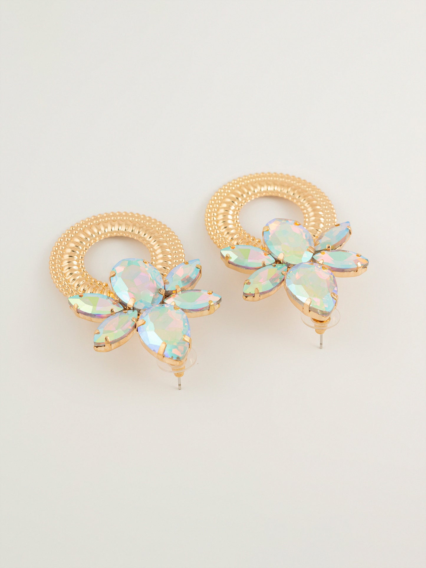 Floral Crystal Earrings